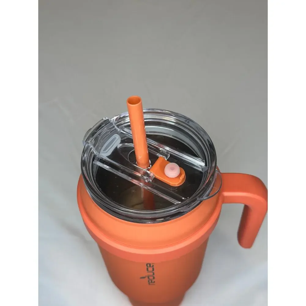 Reduce Cold1 40 oz Stainless Steel Vacuum Insulated Tumbler w/ Handle Lid Straw
